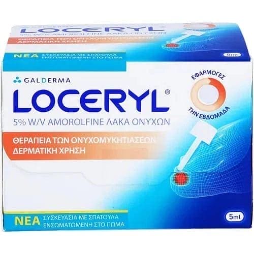LOCERYL nail polish against nail fungus 5 ml UK