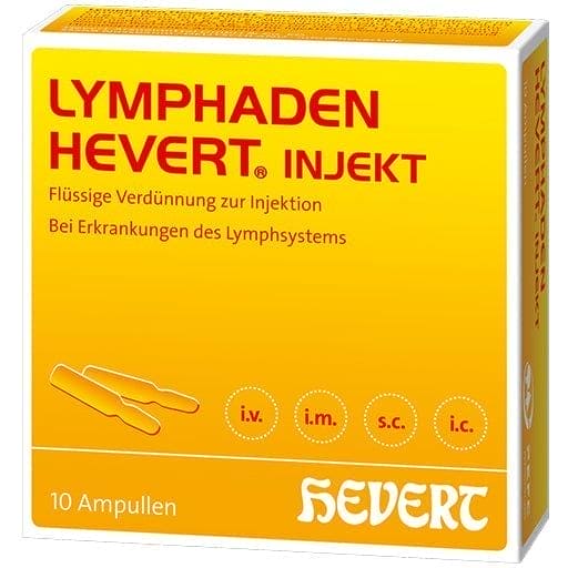 Lymphatic system, LYMPHADEN HEVERT inject ampoules UK