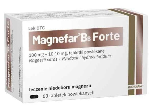 Magnefar B6 Forte x 60 tablets UK