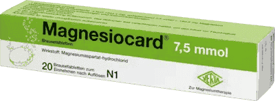 MAGNESIOCARD 7.5 magnesium aspartate, aspartame, sodium, potassium UK