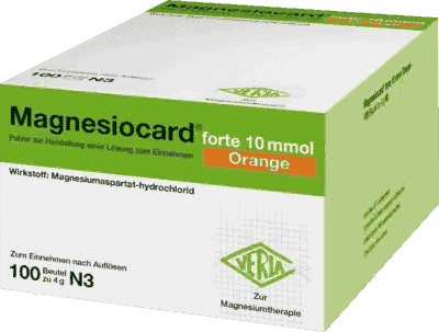 MAGNESIOCARD forte 10 mmol, magnesium aspartate sachets UK