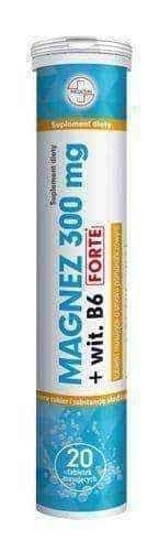 Magnesium 300+ vit. B6 Forte x 20 effervescent tablets UK