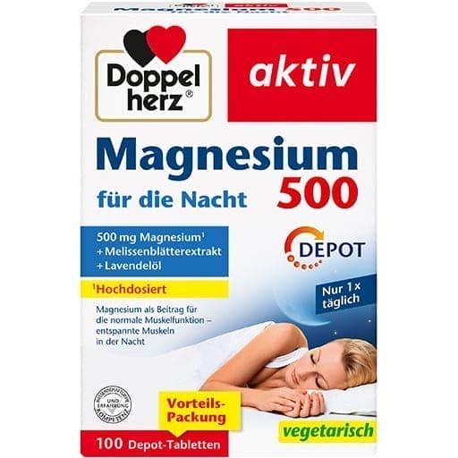 Magnesium 500 for the night, vitamins, lemon balm leaf extract, lavender oil UK