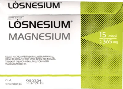 Magnesium carbonate, magnesium oxide, LÖSNESIUM effervescent granules UK