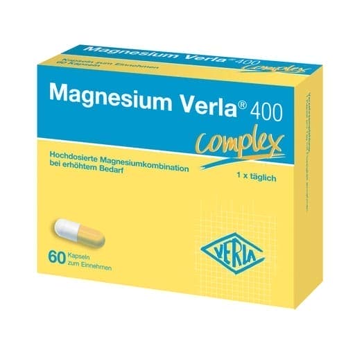 Magnesium citrate, magnesium oxide, vegan and vegetarian, VERLA 400 capsules UK