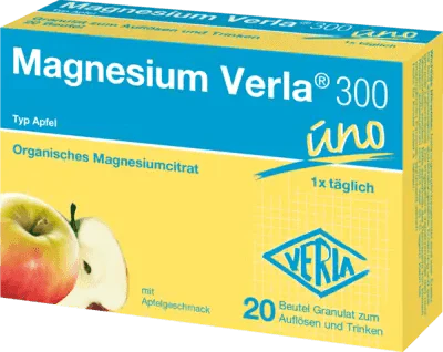 Magnesium citrate, MAGNESIUM VERLA 300 apple granules UK