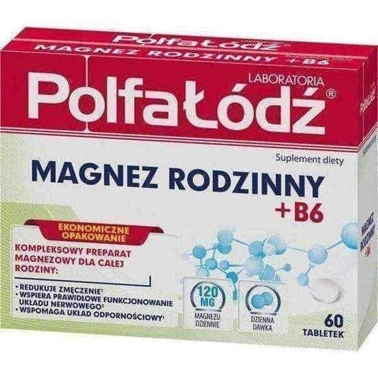Magnesium family + B6 x 60 tablets UK