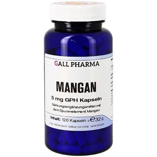 MANGANESE gluconate 5 mg GPH Capsules UK