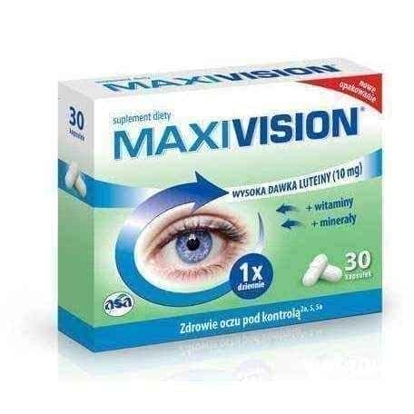 MaxiVision x 30 capsules, lutein supplement UK