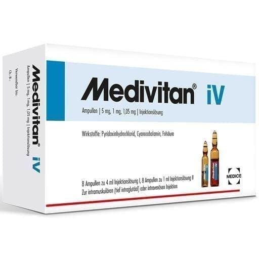 MEDIVITAN IV Solution For Injection In Ampule Pairs 8 Pc B6, Vitamin B ...