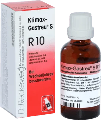 Menopausal symptoms, hot flashes, exhausted, depression, KLIMAX-Gatreu S R10 mixture UK
