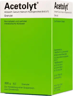 Metabolic acidosis treatment, ACETOLYT granules UK