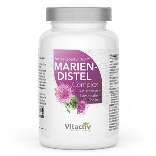 MILK THISTLE, artichoke, dandelion, choline, COMPLEX capsules UK