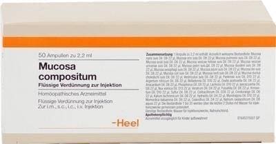 MUCOSA compositum injection 50 pc Atropa belladonna, Oxalis acetosella UK