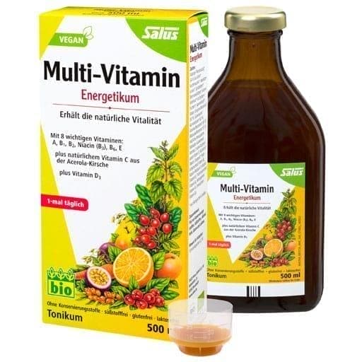 Multi vitamins without iron, MULTI-VITAMIN ENERGETIC Salus UK