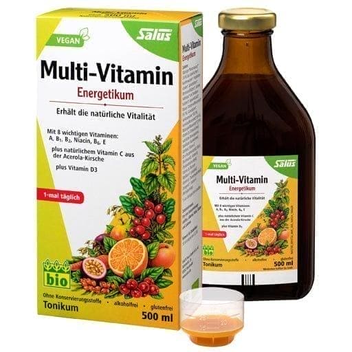 Multi vitamins without iron, MULTI-VITAMIN ENERGETIC Salus UK