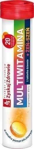 Multivitamin + Ginseng x 20 effervescent tablets UK