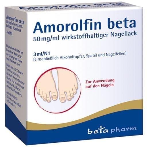 Nail fungus treatment, AMOROLFINE beta, nail polish UK