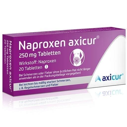 NAPROXEN axicur 250 mg tablets UK