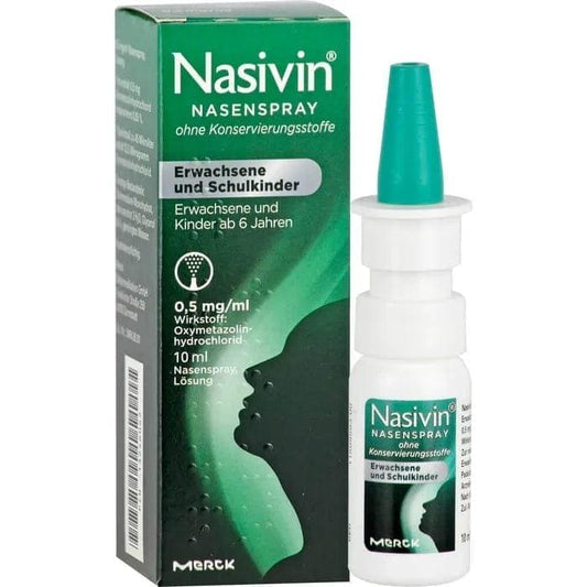 NASIVIN GERMANY nasal spray, blocked nose relief UK