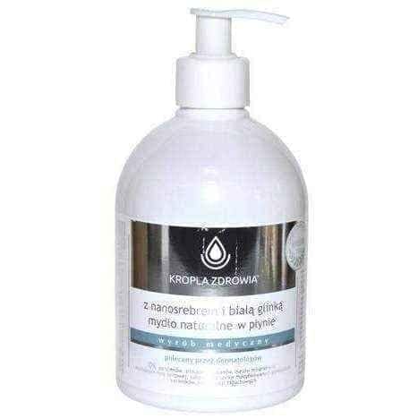 Natural soap Health drop with nanosilver and white clay 150ml UK