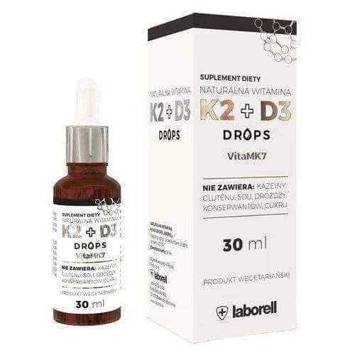 Natural Vitamin K2 + D3 Drops 30ml UK