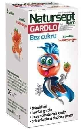 Natursept Med Throat sugar free lollipops UK