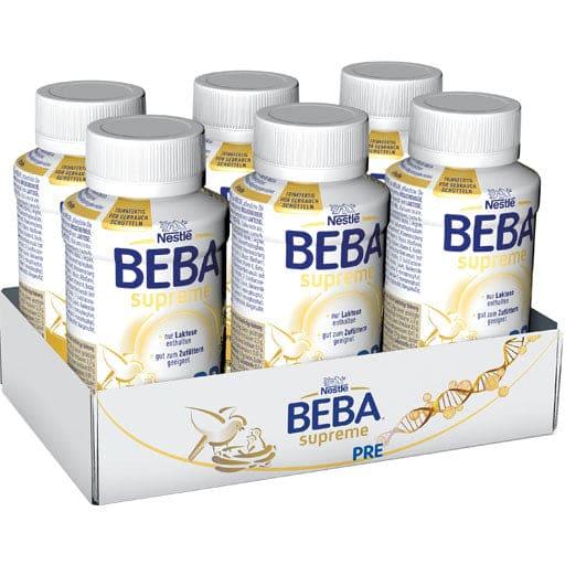 NESTLE (GERMANY) BEBA SUPREME, infant formula hypoallergenic, Pre liquid UK