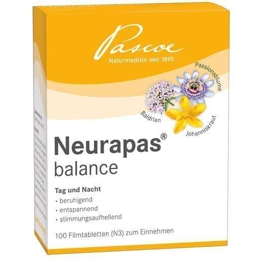 NEURAPAS Balance tablets St. John's wort 100 pcs UK