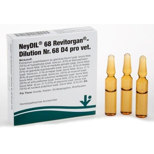NEYDIL No.68 Revitorgan Dil.D 4 per ampoules vet. UK