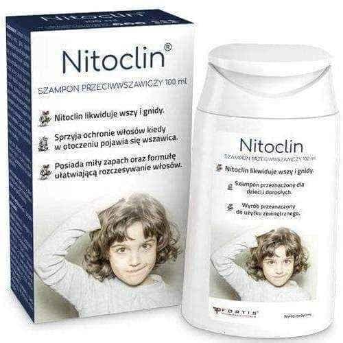 Nitoclin anti-thinning shampoo 100ml, lice shampoo UK