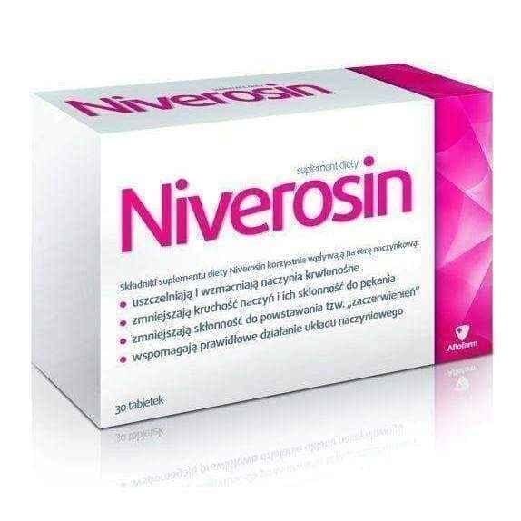 NIVEROSIN, blood vessels of the body, arteries veins and capillaries UK