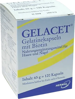 nourish hair and nails, GELACET gelatin capsules with biotin UK