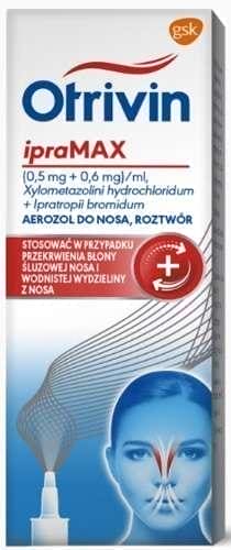 NOVARTIS OTRIVIN IPRA MAX nasal spray 10ml, ipratropium bromide UK