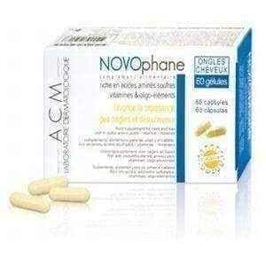 NOVOPHANE x 60 capsules, skin disorders, hair skin and nails vitamins ...