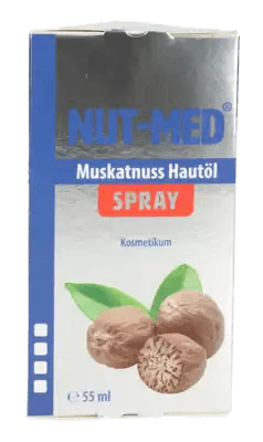 Nut med spray, NUT Med Nutmeg Skin Oil Spray UK