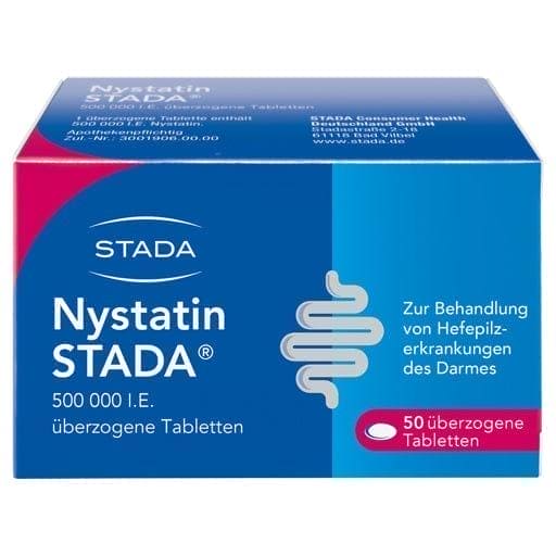 NYSTATIN STADA 500,000 IU tablets 50 pc yeast infections UK