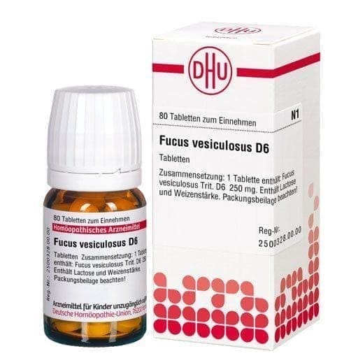 Obesity, thyroid disorders, FUCUS VESICULOSUS D 6 tablets UK