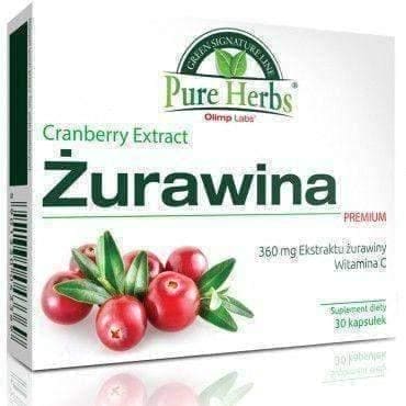 OLIMP Cranberry Premium x 30 capsules prevents the adhesion of bacteria to the bladder wall UK