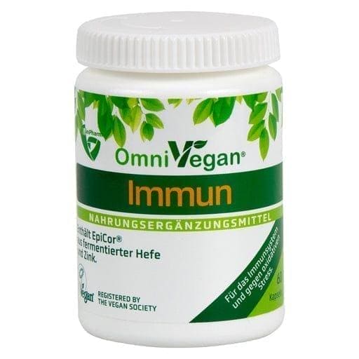 OMNIVEGAN Immune with EpiCor and Zinc Capsules UK