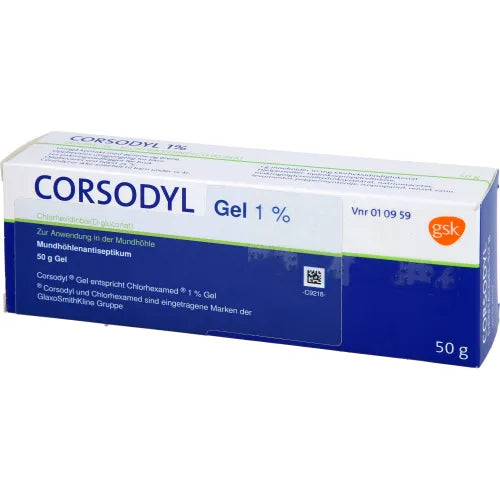 oral cavity CORSODYL Gel 50 g