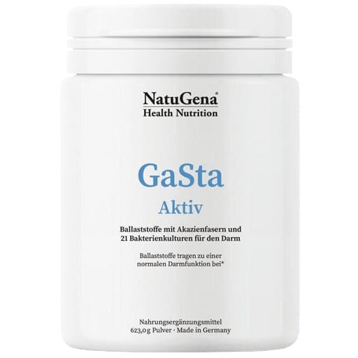 Organic acacia fiber, linseed, Indian psyllium husk, GASTA active powder UK