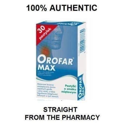 OROFAR MAX, Sore Throat Pain Thrush Aphthae Ulcer Infection Treatment UK