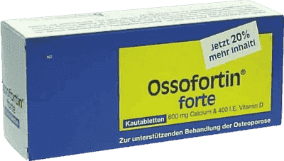 OSSOFORTIN forte chewable tablets, natural treatment for osteoporosis UK