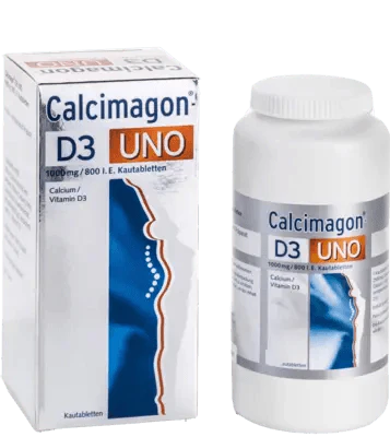 Osteoporosis, CALCIMAGON D3 Uno chewable tablets UK