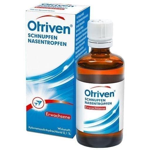 OTRIVEN 0.1% nasal drops for sinusitis UK