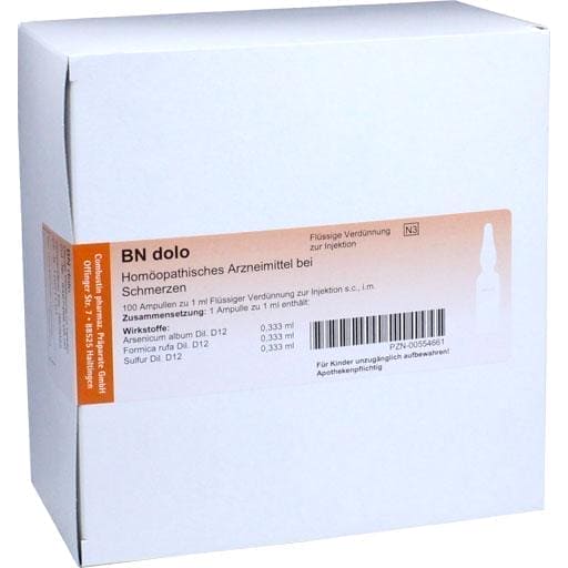 Pain in rheumatism, BN dolo ampoules UK