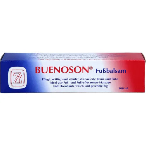 pain-relieving, anti-inflammatory, circulation-enhancing BUENOSON Foot Balm