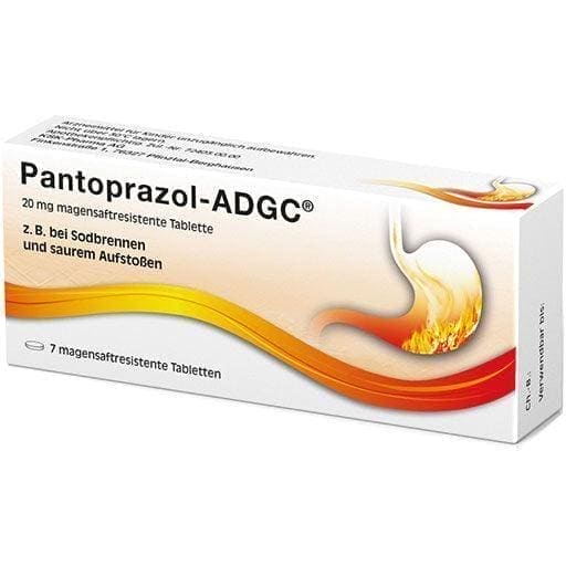 PANTOPRAZOLE ADGC 20 mg gastro-resistant tablets UK