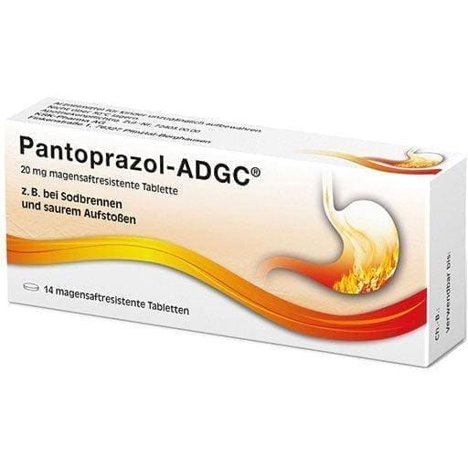 PANTOPRAZOLE ADGC 20 mg gastro-resistant tablets UK